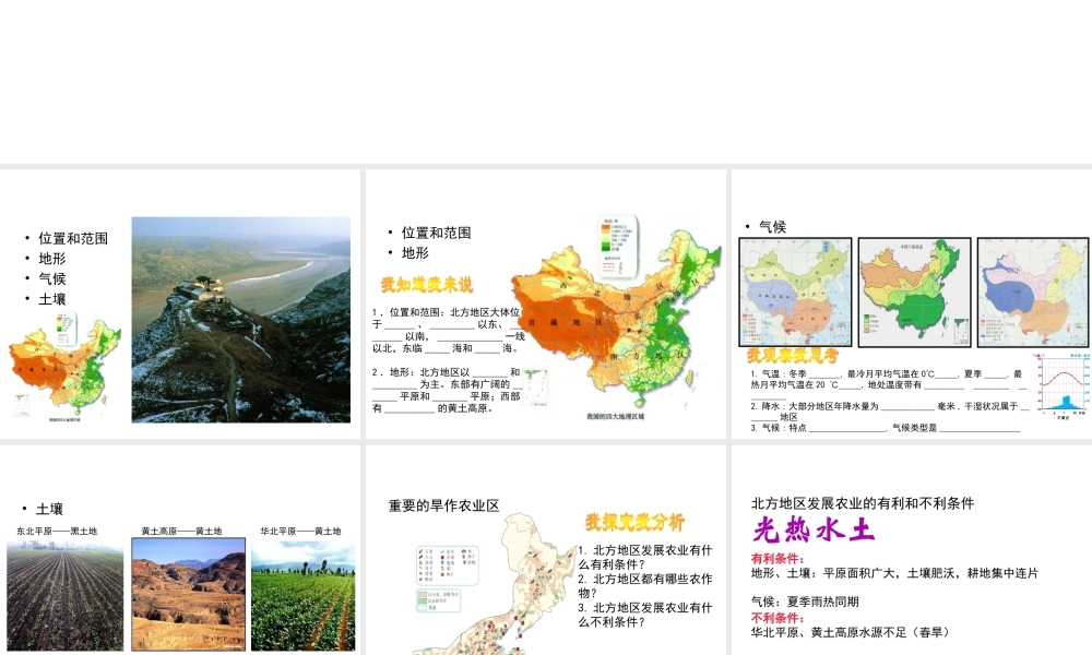 八年级地理下册 6.1 自然特征与农业课件1 （新版）新人教版