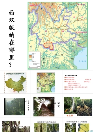 八年级地理下册 8.1 西双版纳—晶莹透亮的“绿宝石”课件 晋教版-人教版初中八年级下册地理课件