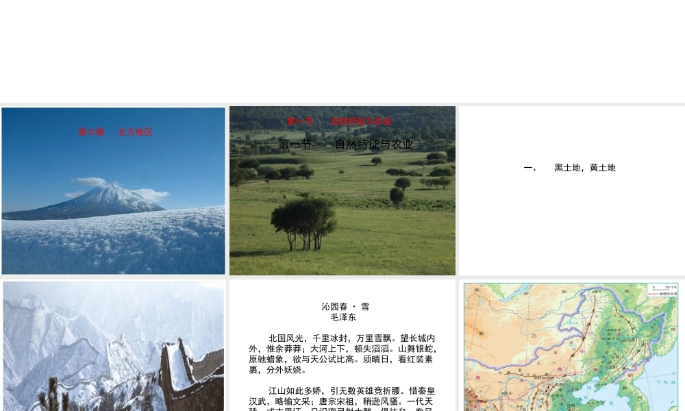 八年级地理下册 6.1 自然特征与农业课件3 （新版）新人教版-（新版）新人教版初中八年级下册地理课件