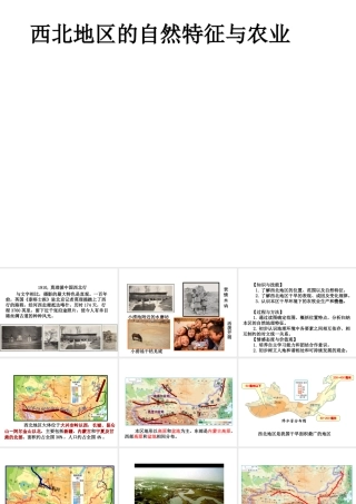 八年级地理下册 第八章 第一节 西北地区的自然特征与农业课件 新人教版-新人教版初中八年级下册地理课件