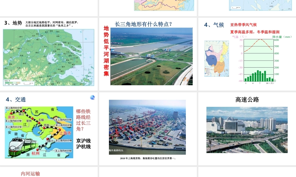 八年级地理下册 第七章 第二节“鱼米之乡”——长江三角洲地区课件（1）（新版）新人教版-（新版）新人教版初中八年级下册地理课件