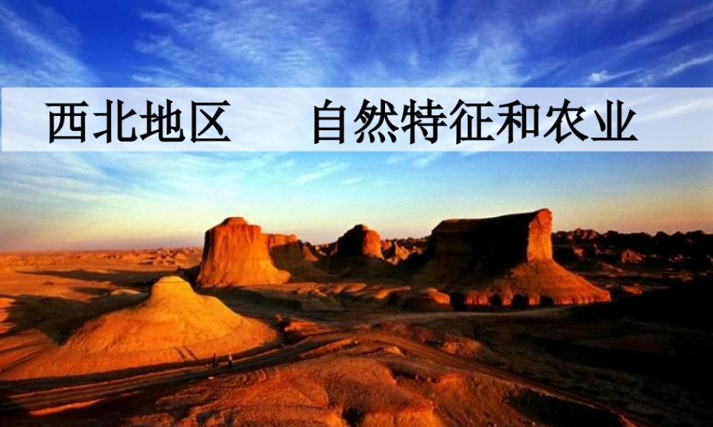 八年级地理下册 第八章 第一节 西北地区——自然特征与农业课件 （新版）新人教版-（新版）新人教版初中八年级下册地理课件