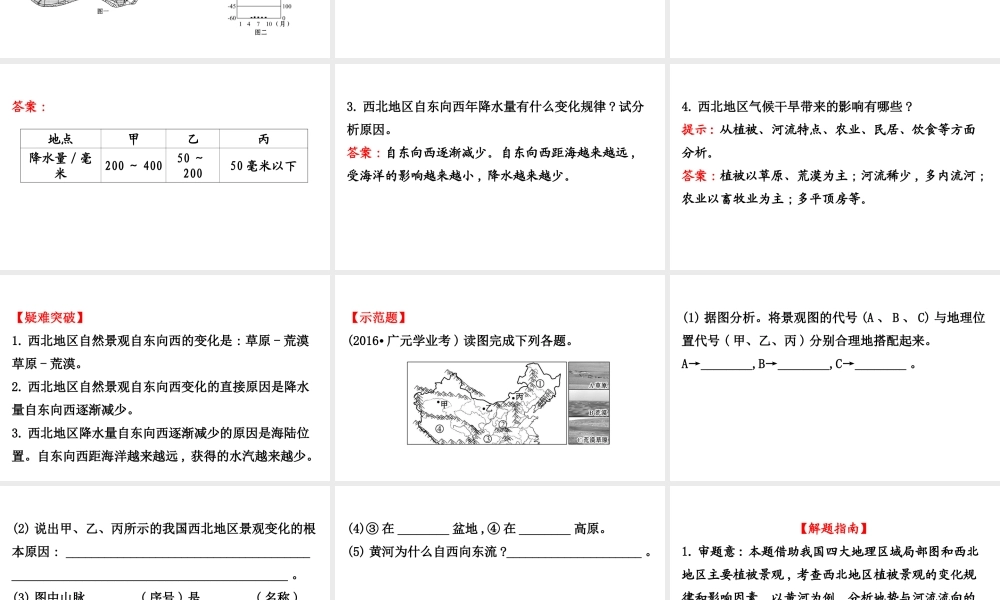 八年级地理下册 8.1自然特征与农业（草原和荒漠）习题课件 （新版）新人教版-（新版）新人教版初中八年级下册地理课件