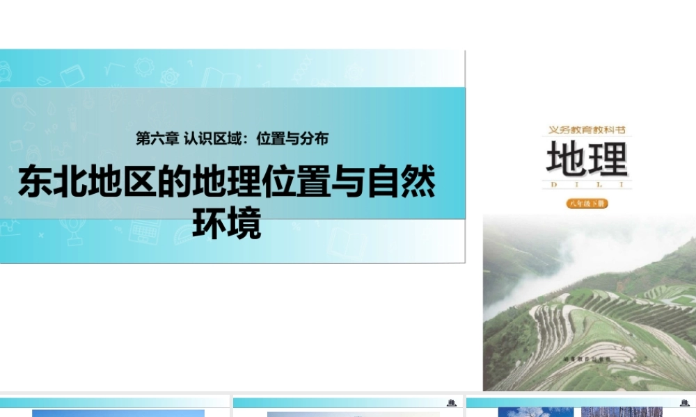 八年级地理下册 6.1东北地区的地理位置与自然环境课件 （新版）湘教版-（新版）湘教版初中八年级下册地理课件