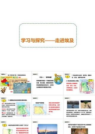 八年级地理下册 第七章 第六节 学习与探究——走进埃及课件 中图版