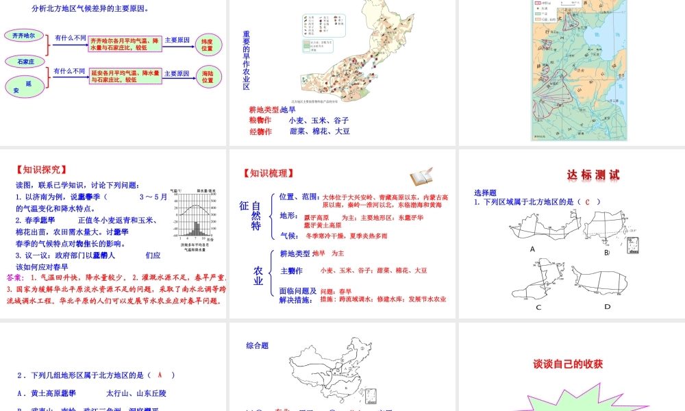 八年级地理下册 6.1自然特征与农业课件1 （新版）新人教版-（新版）新人教版初中八年级下册地理课件