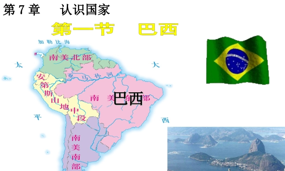八年级地理下册 第七章 第三节 巴西课件 中图版-中图版初中八年级下册地理课件
