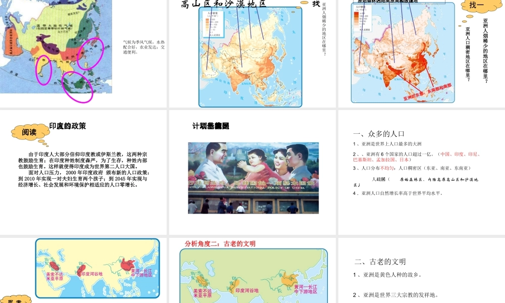 八年级地理下册 第5章 学习与探究——亚洲的人文环境和地域差异课件 中图版-中图版初中八年级下册地理课件