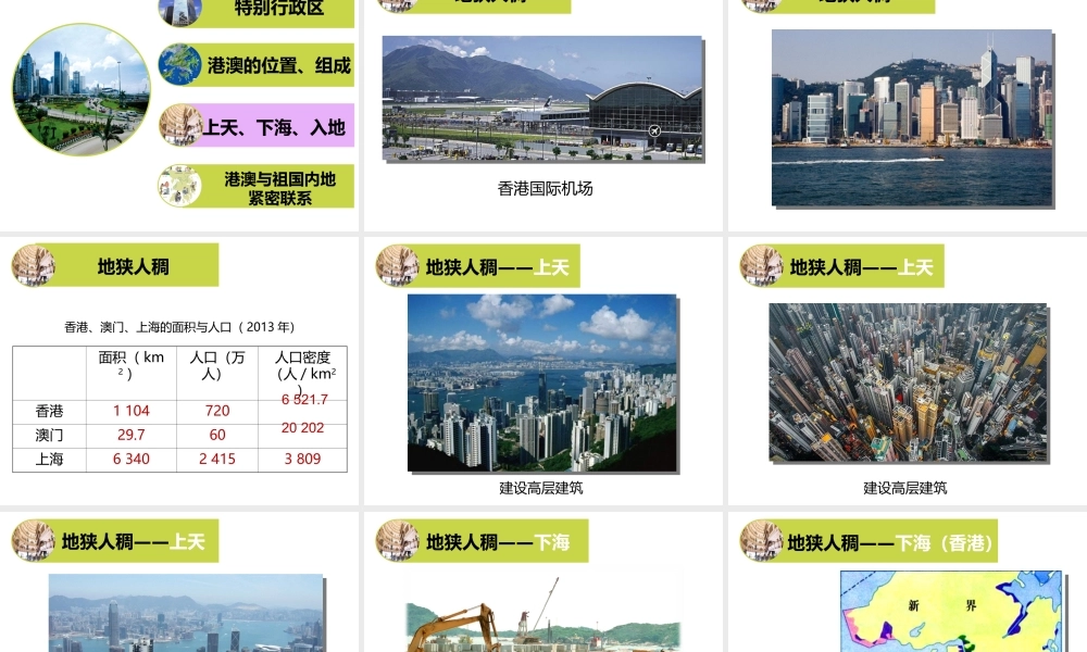 八年级地理下册 第七章 第三节 东方明珠 香港和澳门课件 （新版）新人教版-（新版）新人教版初中八年级下册地理课件