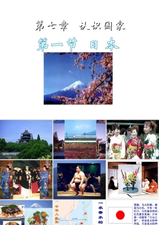 八年级地理下册 7.1《日本》课件1 中图版-中图版初中八年级下册地理课件