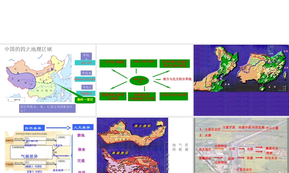 八年级地理下册 第5章 中国的地理差异课件 （新版）新人教版-（新版）新人教版初中八年级下册地理课件