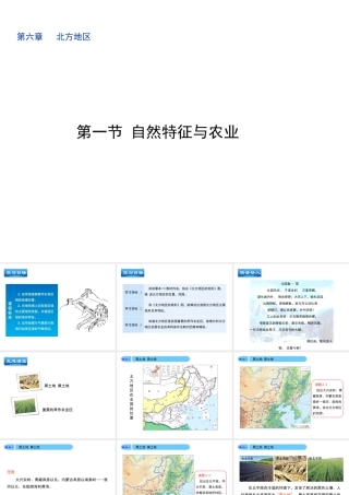 八年级地理下册 第6章 第1节《自然特征与农业》课件 （新版）新人教版