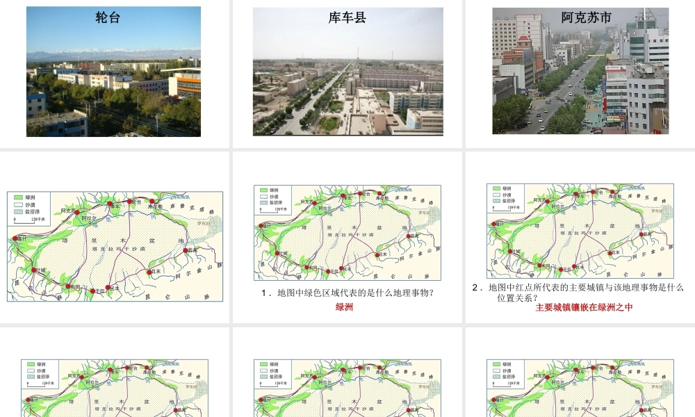 八年级地理下册 第八章 第二节 干旱的宝地──塔里木盆地课件 新人教版-新人教版初中八年级下册地理课件
