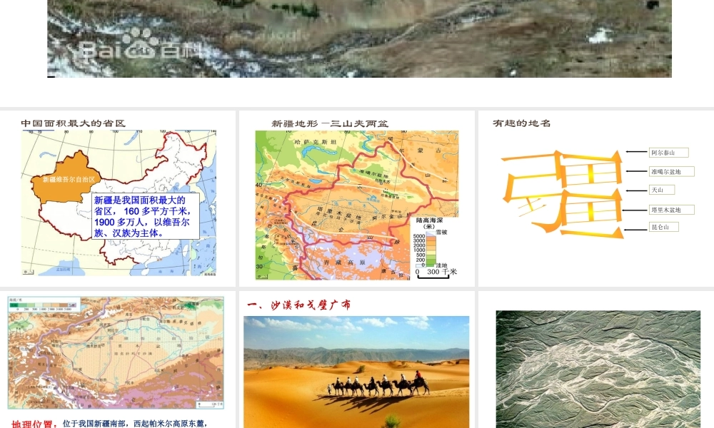 八年级地理下册 8.2 干旱的宝地—塔里木盆地课件 （新版）新人教版