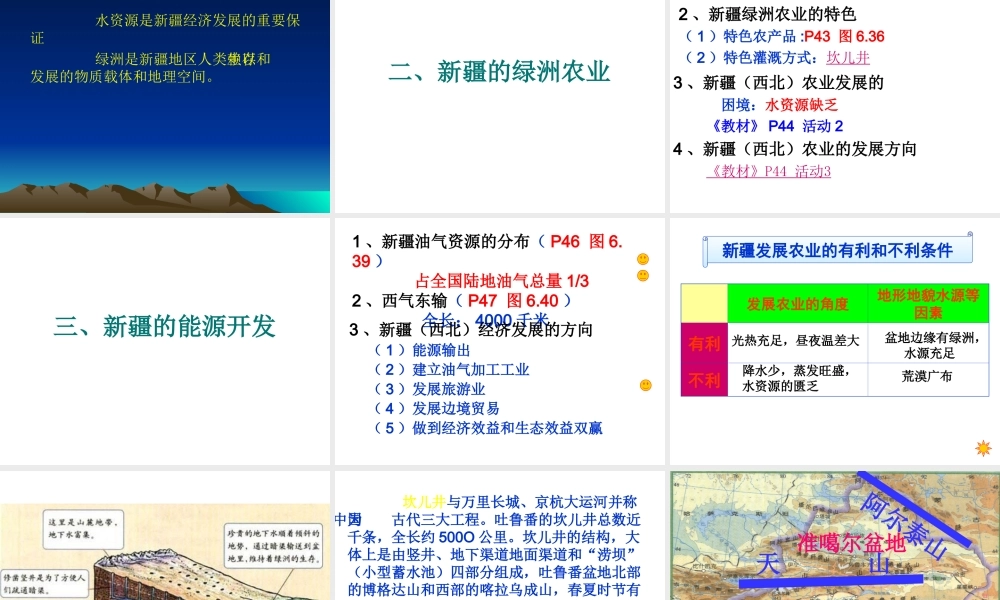 八年级地理西部开发重要阵地---新疆维吾尔自治区人教新课标