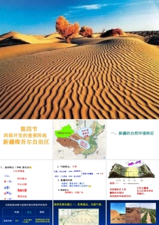 八年级地理西部开发重要阵地---新疆维吾尔自治区人教新课标