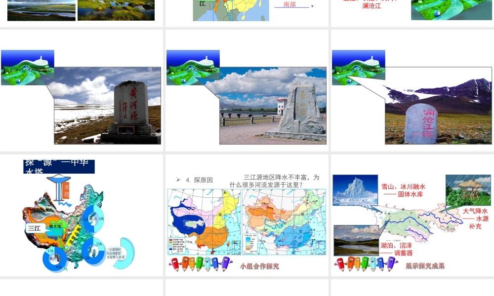 八年级地理下册 第九章 第二节 高原湿地 三江源地区课件 （新版）新人教版-（新版）新人教版初中八年级下册地理课件