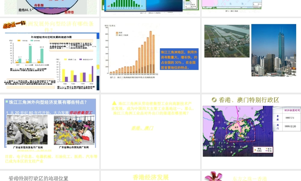 八年级地理下册 第七章 第三节 珠江三角洲课件 （新版）商务星球版