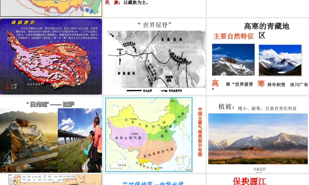 八年级地理下册 第六章 第四节 青藏地区课件 粤教版-粤教版初中八年级下册地理课件