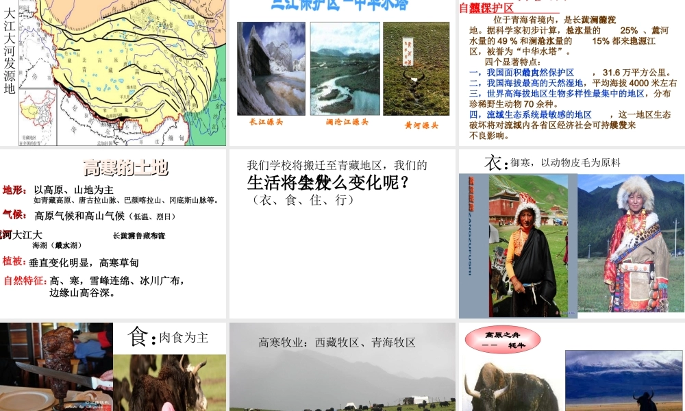 八年级地理下册 第六章 第四节 青藏地区课件 粤教版-粤教版初中八年级下册地理课件