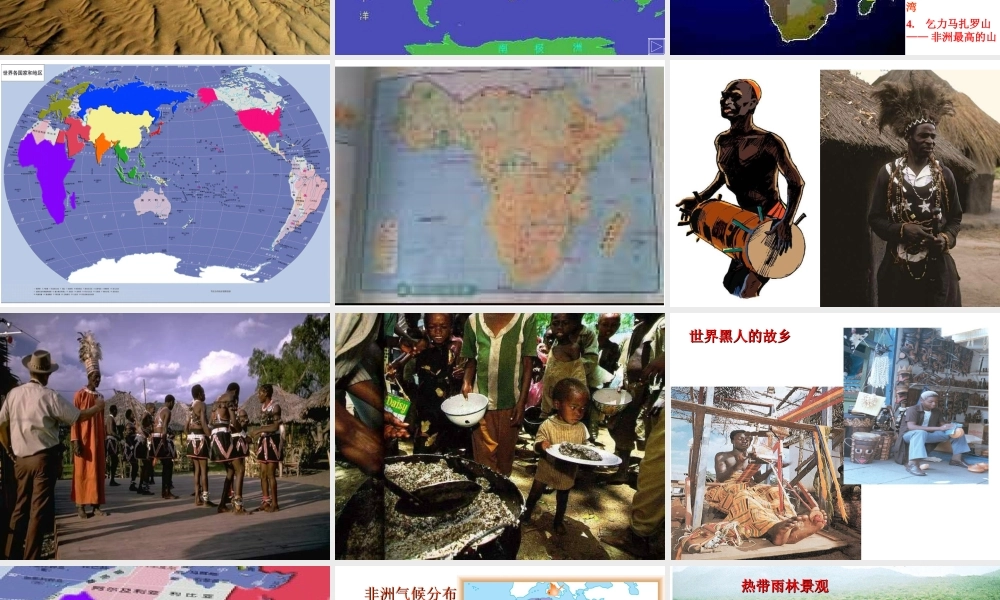 八年级地理下册 第六章 第四节 撒哈拉以南的非洲课件 中图版