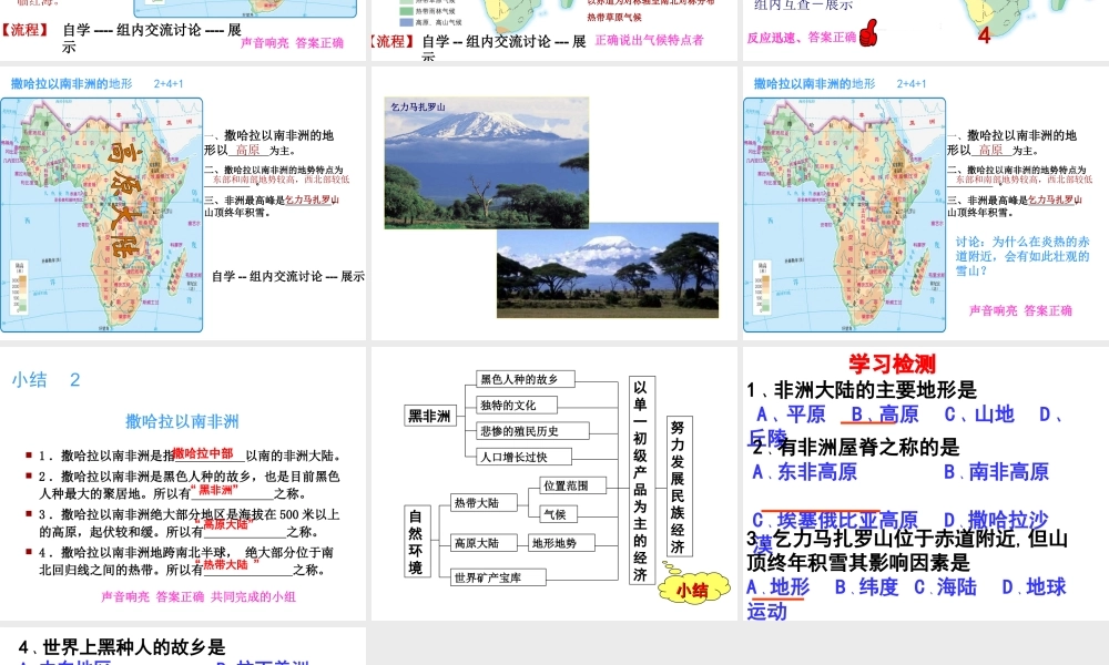 八年级地理下册 第六章 第四节 撒哈拉以南非洲课件 中图版-中图版初中八年级下册地理课件