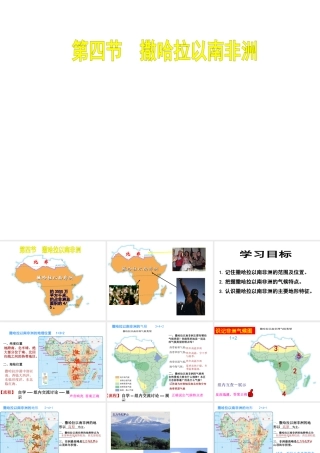八年级地理下册 第六章 第四节 撒哈拉以南非洲课件 中图版-中图版初中八年级下册地理课件