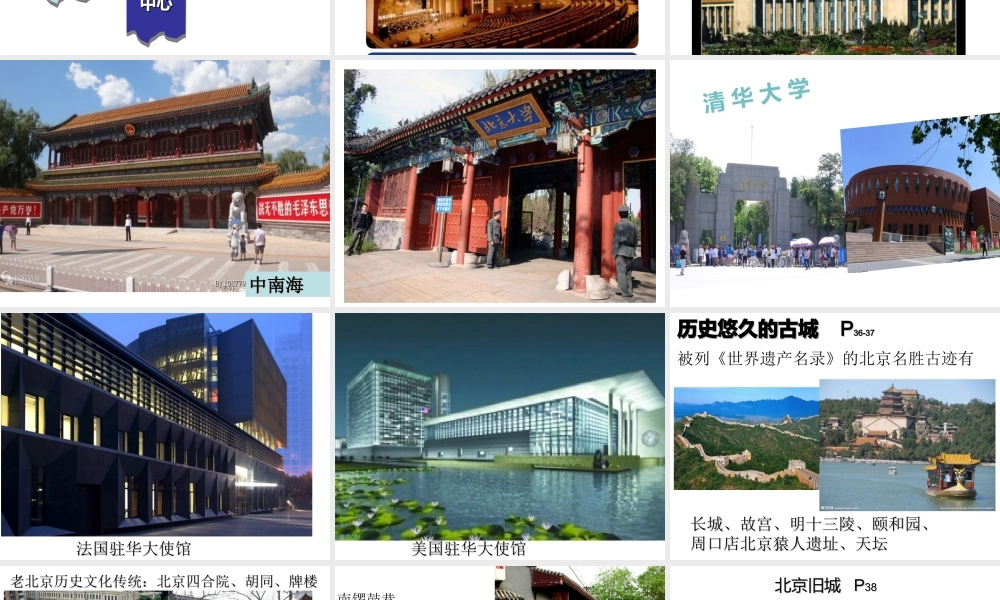 八年级地理下册 第六章 第四节 祖国的首都 北京课件 （新版）新人教版-（新版）新人教版初中八年级下册地理课件