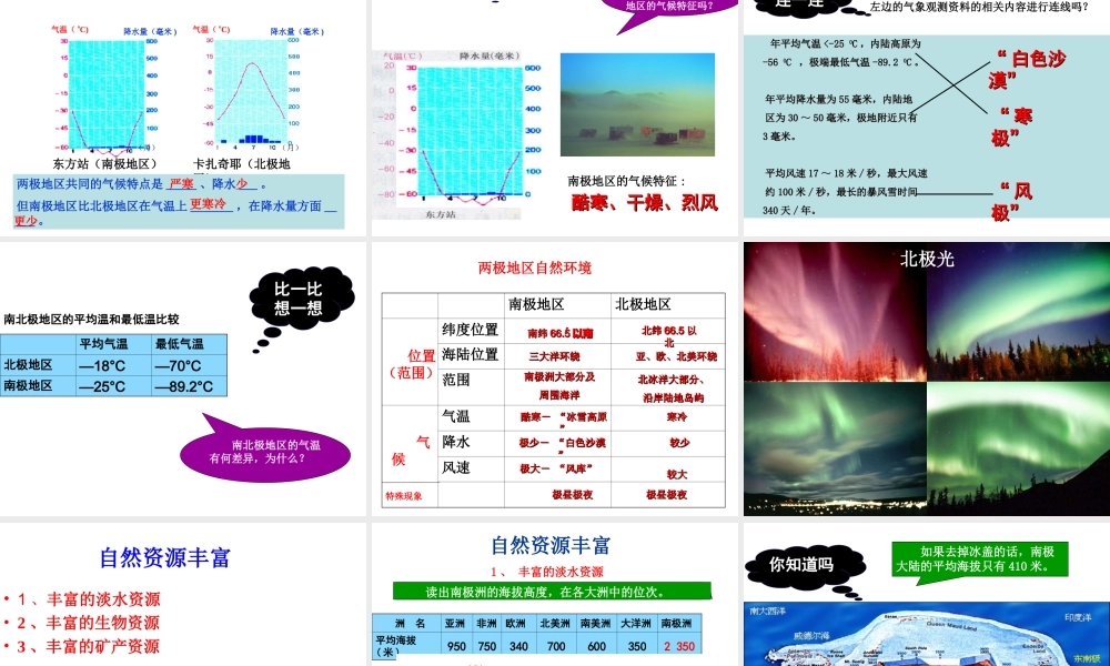 八年级地理下册 第6章 第五节 极地地区课件 中图版-中图版初中八年级下册地理课件