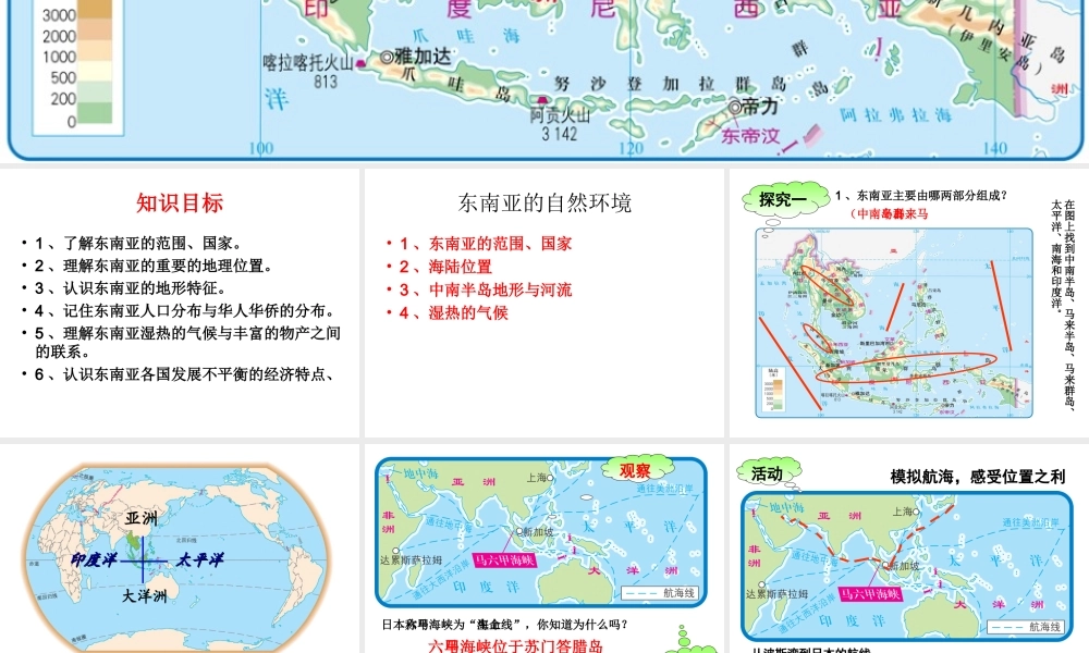 八年级地理下册 第6章 第一节 东南亚课件 中图版-中图版初中八年级下册地理课件