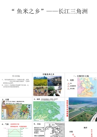 八年级地理下册 7.2“鱼米之乡”──长江三角洲地区课件 （新版）新人教版-（新版）新人教版初中八年级下册地理课件