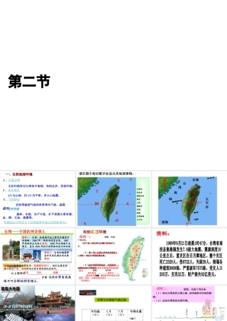 八年级地理下册 8.2 台湾省的自然环境与经济发展课件 （新版）湘教版-（新版）湘教版初中八年级下册地理课件