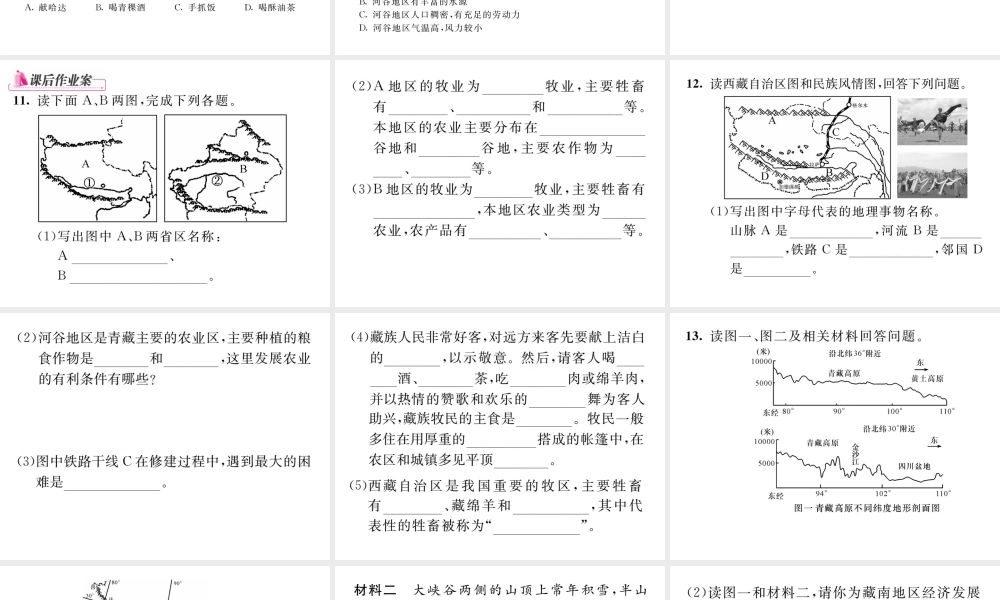 八年级地理下册 第九章 第一节 自然特征与农业（第2课时）课件 （新版）新人教版-（新版）新人教版初中八年级下册地理课件