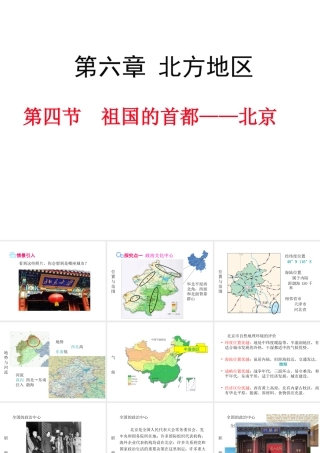 八年级地理下册 第六章 第四节 祖国的首都——北京课件 （新版）新人教版-（新版）新人教版初中八年级下册地理课件