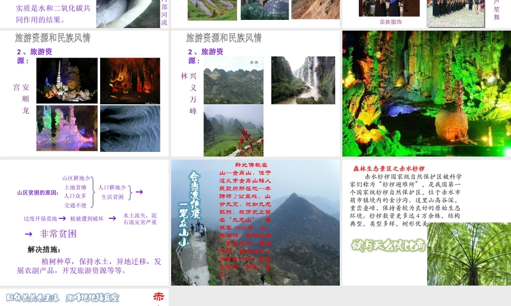 八年级地理下册 第八章 第四节 贵州省的环境保护与资源利用课件（1）（新版）湘教版-（新版）湘教版初中八年级下册地理课件