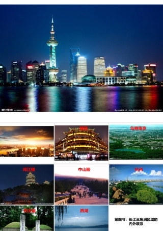 八年级地理下册 第7章 第4节 长江三角洲区域的内外联系课件 （新版）湘教版-（新版）湘教版初中八年级下册地理课件