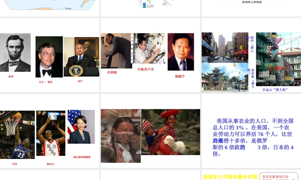 八年级地理下册 7.2《美国》课件2 中图版-中图版初中八年级下册地理课件