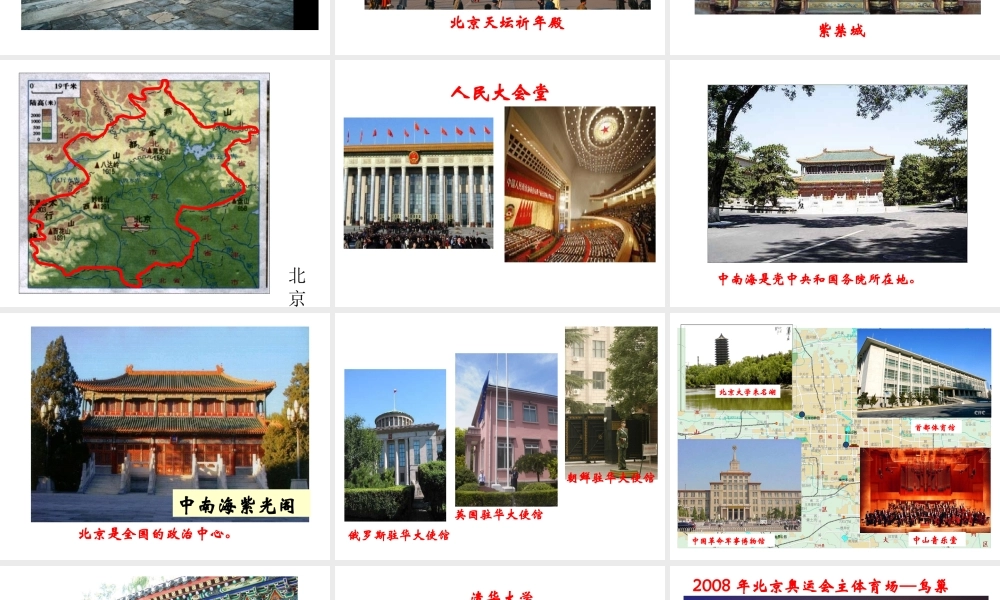 八年级地理下册 第六章 第四节 祖国的首都——北京课件（2）（新版）新人教版-（新版）新人教版初中八年级下册地理课件