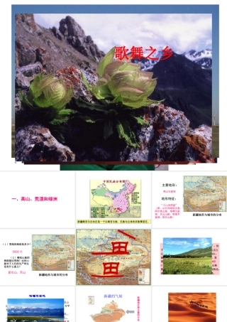 八年级地理下册 第六章 第四节《西部开发的重要阵地—新疆维吾尔》课件 新人教版