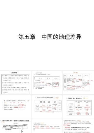 八年级地理下册 第五-第十单元复习课件 新人教版