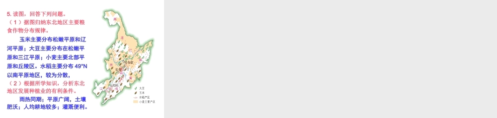 八年级地理下册 第六章（东北地区）复习课件 （新版）湘教版-（新版）湘教版初中八年级下册地理课件