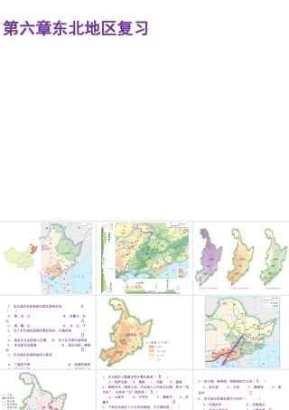 八年级地理下册 第六章（东北地区）复习课件 （新版）湘教版-（新版）湘教版初中八年级下册地理课件