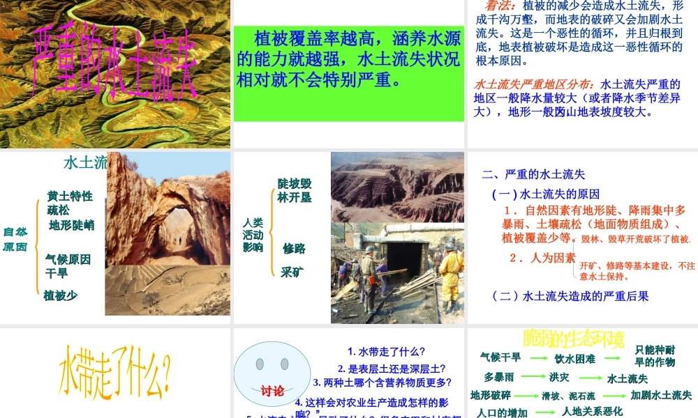 八年级地理下册 第八章 认识区域 环境与发展 第五节 黄土高原的区域发展与居民生活课件（1） （新版）湘教版