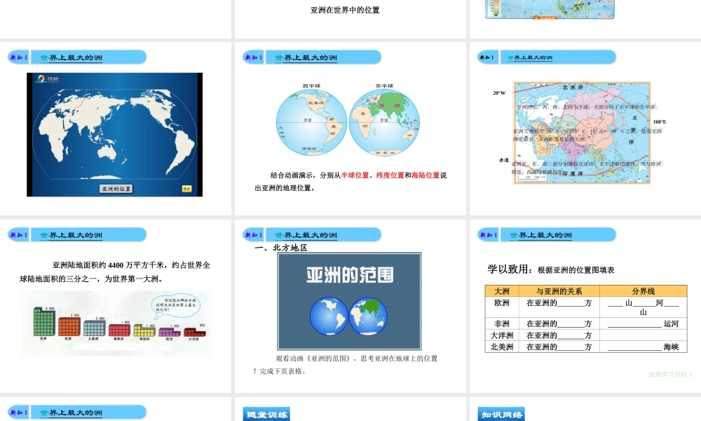 八年级地理下册 第五章 第1节《亚洲的自然环境》精品课件 （新版）中图版