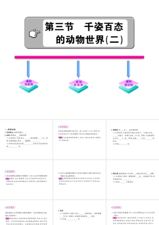 八年级生物上册 14.2千姿百态的动物世界教学课件 （新版）苏教版-（新版）苏教版初中八年级上册生物课件