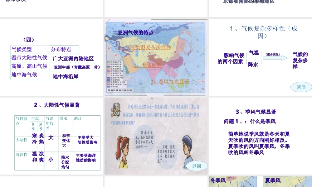 八年级地理下册 第八章 认识区域 环境与发展 复杂多样的亚洲气候课件 （新版）湘教版