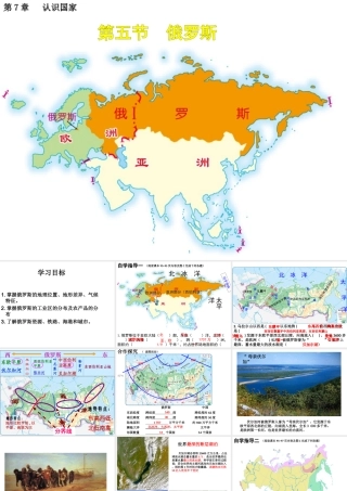 八年级地理下册 第七章 第五节 俄罗斯精品课件 中图版-中图版初中八年级下册地理课件