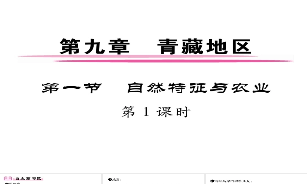 八年级地理下册 第9章 第1节 自然特征与农业（第一课时）习题课件 （新版）新人教版-（新版）新人教版初中八年级下册地理课件