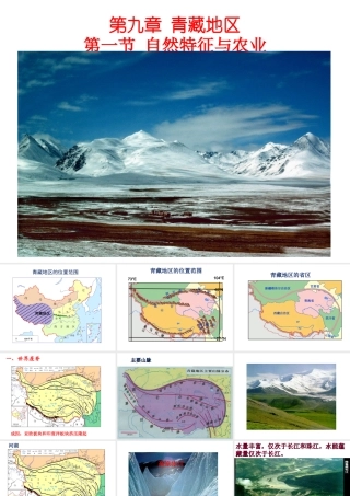 八年级地理下册 第9章 第1节《自然特征与农业》课件 （新版）新人教版