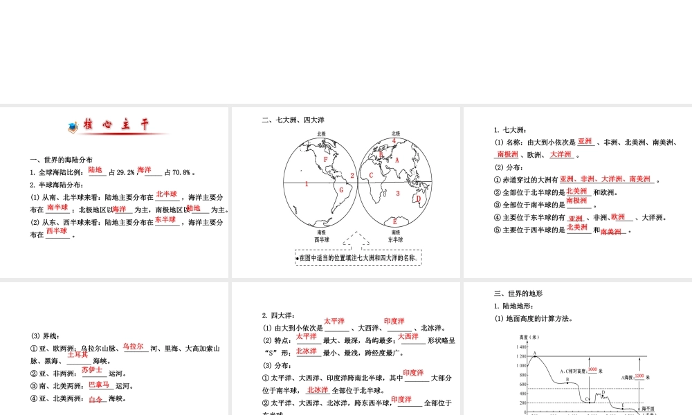 八年级地理下册 陆地和海洋课件 湘教版-湘教版初中八年级下册地理课件